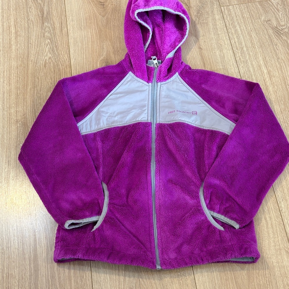 💙 Free Country Vibrant Purple Fleece Jacket 💙